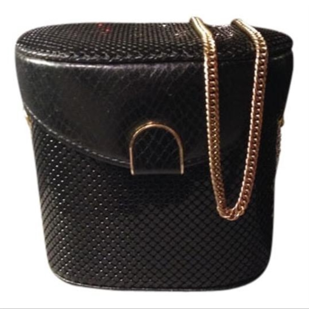 Whiting Davis Sequin Chain Maille Box Clutch